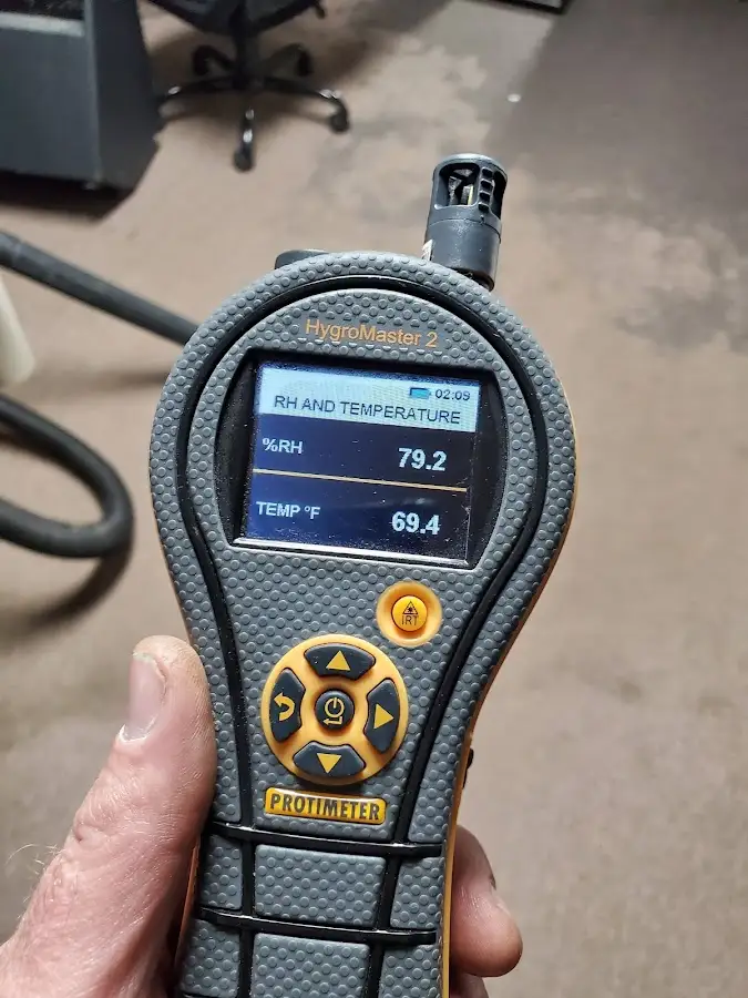 Moisture meter humidity assessment for Fire & Smoke Damage Restoration in Midland