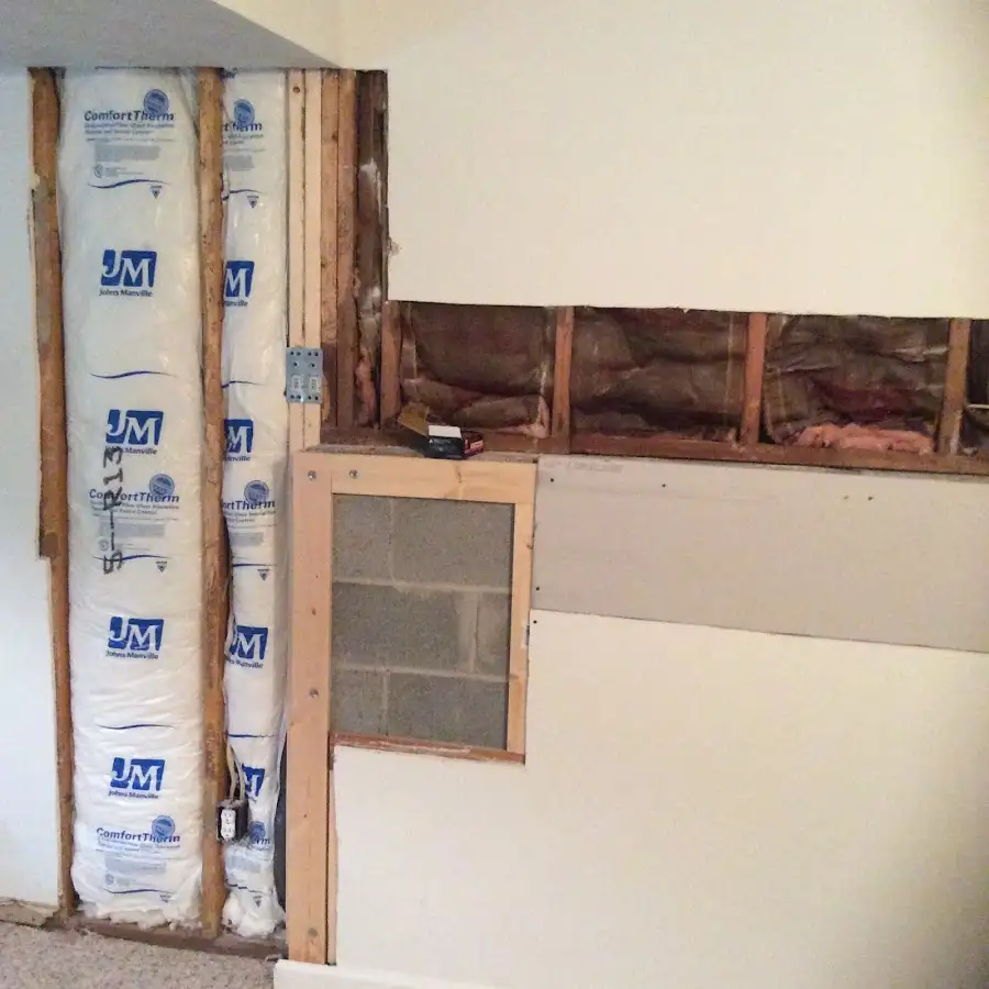 Wall insulation replacement during Odor Removal & Deodorization in Midland